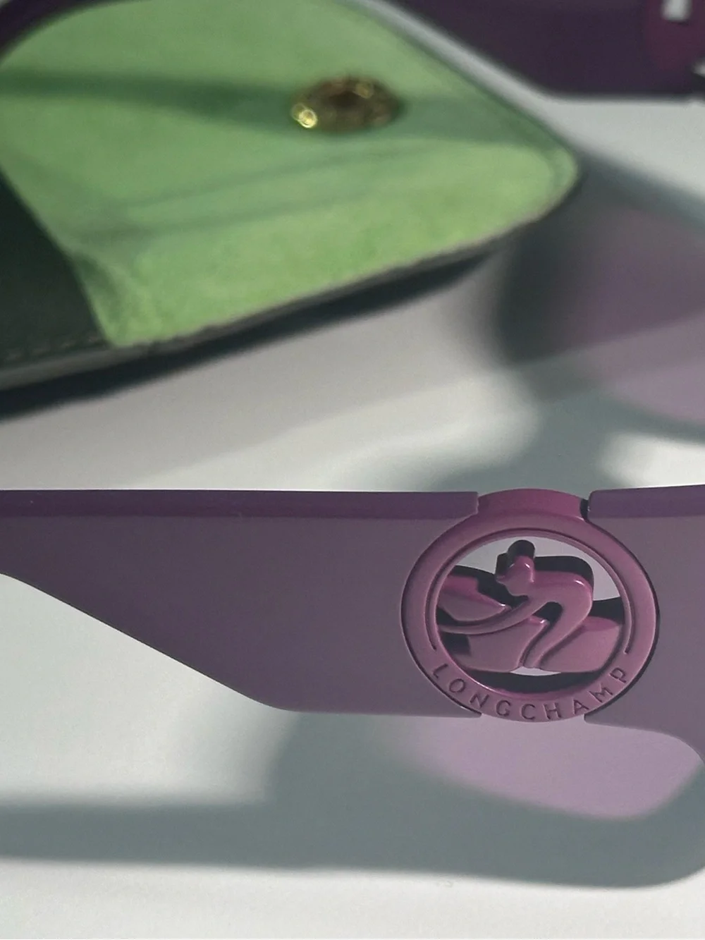 Women's Purple Rectangular Sunglasses - Longchamp